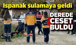 Ispanak sulamaya geldi, derede ceset buldu