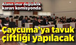 Çaycuma’ya tavuk çiftliği yapılacak: Alanın imar değişikli kararı komisyonda