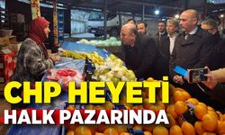 CHP heyeti halk pazarında