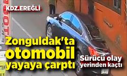 Zonguldak'ta otomobil yayaya çarptı; Sürücü olay yerinden kaçtı