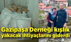 Gazipaşa Derneği kışlık yakacak ihtiyaçlarını giderdi