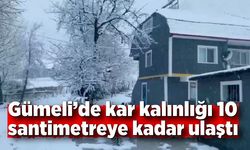 Gümeli'de kar kalınlığı 10 cm geçti