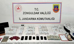 Zonguldak’ta dolandırıcılık operasyonu: Nakit, çelik kasa, binlerce SIM kart!