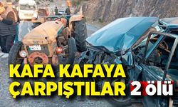 Korkunç kaza! Traktör ile otomobil kaza yaptı: 2 ölü