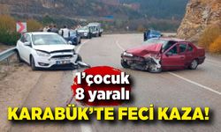 Karabük'te feci kaza! 8 yaralı