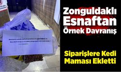 Zonguldaklı Esnaftan Örnek Davranış: Siparişlere Kedi Maması Ekletti