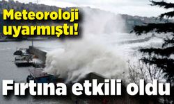 Meteoroloji uyarmıştı! Fırtına etkili oldu