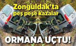 Zonguldak'ta peş peşe kazalar! 2 yaralı