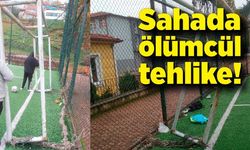 Sahada ölümcül tehlike! Çocukların üzerine devrilme riski var