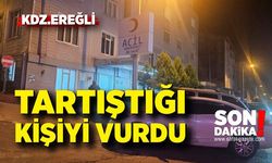 Zonguldak'ta olaylı gece! Tartıştığı kişiyi silahla vurup polisi aradı