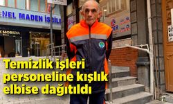 Temizlik işleri personeline kışlık elbise dağıtıldı