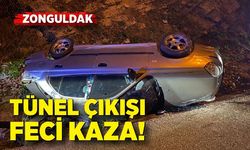 Gökgöl tüneli çıkışı kanala uçtu; 4 yaralı