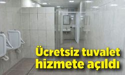 Ücretsiz tuvalet yeniden hizmete açıldı