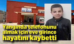 Yangında telefonunu almak için eve girince hayatını kaybetti