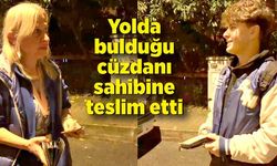 Yolda bulduğu cüzdanı sahibine teslim etti