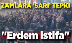 Belediye  önünde "Erdem istifa" sesleri