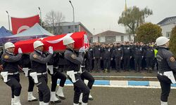 Hayatını kaybeden polis için tören: Gözyaşlarıyla uğurlandı