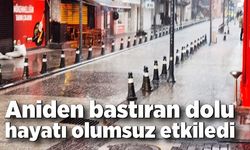 Aniden bastıran dolu hayatı olumsuz etkiledi