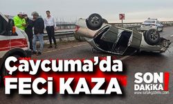 Çaycuma’da feci kaza: Yaralılar var!