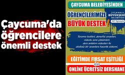 Çaycuma'da öğrencilere önemli destek