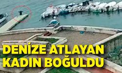 Denize atlayan kadın boğuldu