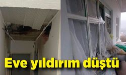 Eve yıldırım düştü, ortalık savaş alanına döndü