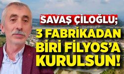 Savaş Çiloğlu: “3 raylı sistem fabrikasından birisi Filyos’a kurulsun”