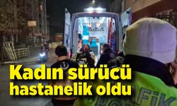 Motosikletiyle kaldırıma çıkmak isterken hastanelik oldu