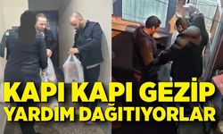 Gazipaşa Derneği kapı kapı gezip yardım dağıtıyor