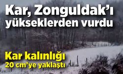 Kar yükseklerden vurdu: Zonguldak’ta soğuk hava alarmı!