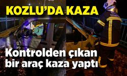 Kontrolden çıkan araç kaza yaptı: 1 yaralı