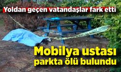 Mobilya ustası parkta ölü bulundu