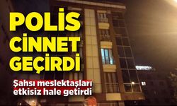 Cinnet getiren şahsı polis etkisiz hale getirdi