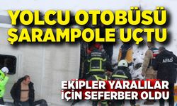 Yolcu otobüsü şarampole uçtu: 21 yaralı