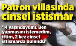 14 yaşındaki kız çocuğunun patron villasında istismar edildiği iddiası