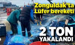 Zonguldak’ta Lüfer bereketi: 2 ton yakalandı!