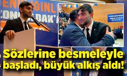 Sözlerine besmeleyle başladı, büyük alkış aldı!