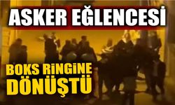 Asker eğlencesi boks ringine dönüştü