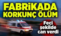 Fabrikada korkunç ölüm! Feci şekilde can verdi