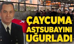 Çaycuma astsubayını uğurladı