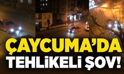 Çaycuma’da tehlikeli şov kazayla sonlandı!