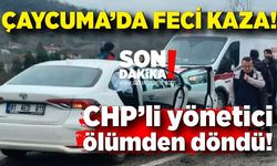 Çaycuma’da feci kaza: CHP’li yönetici ölümden döndü!