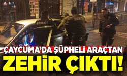 Çaycuma'da şüpheli araçtan zehir çıktı