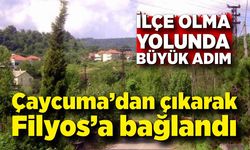 Çaycuma’dan çıkarak Filyos’a bağlandı