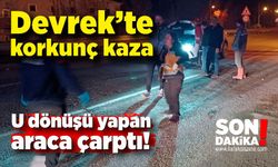 Devrek’te kaza: U dönüşü yapan araca çarptı!