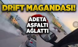 Drift magandası! Adeta asfaltı ağlattı