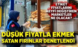 Zonguldak'ta düşük fiyatla ekmek satan fırınlara denetim