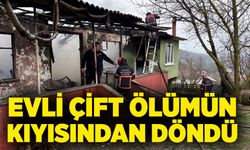 Evli çift ölümün kıyısından döndü