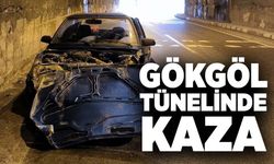 Gökgöl tünelinde kaza: 1 yaralı