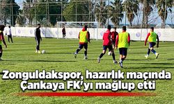 Zonguldakspor, hazırlık maçında Çankaya FK'yı mağlup etti